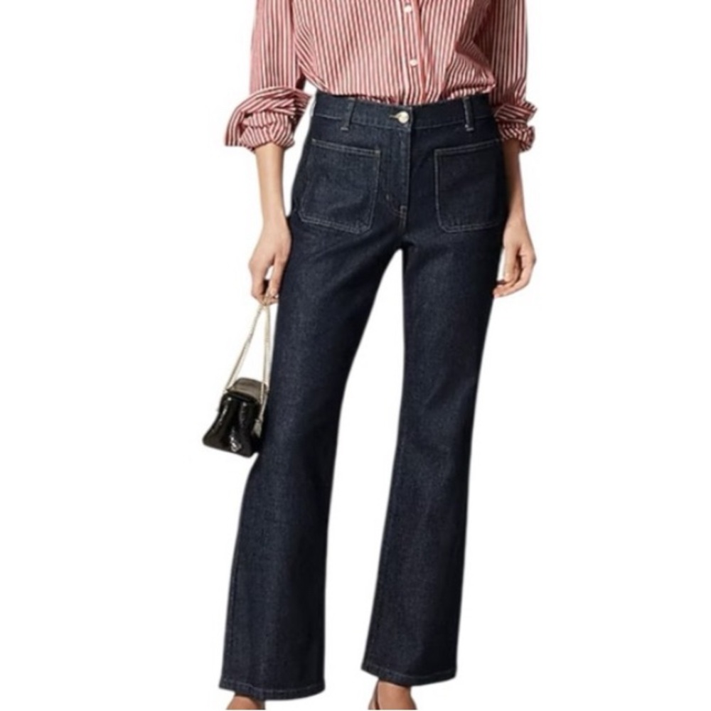 J. Crew Dark Indigo Flare Jeans